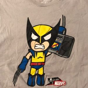 Tokidoki Marvel Wolverine Gray T Shirt